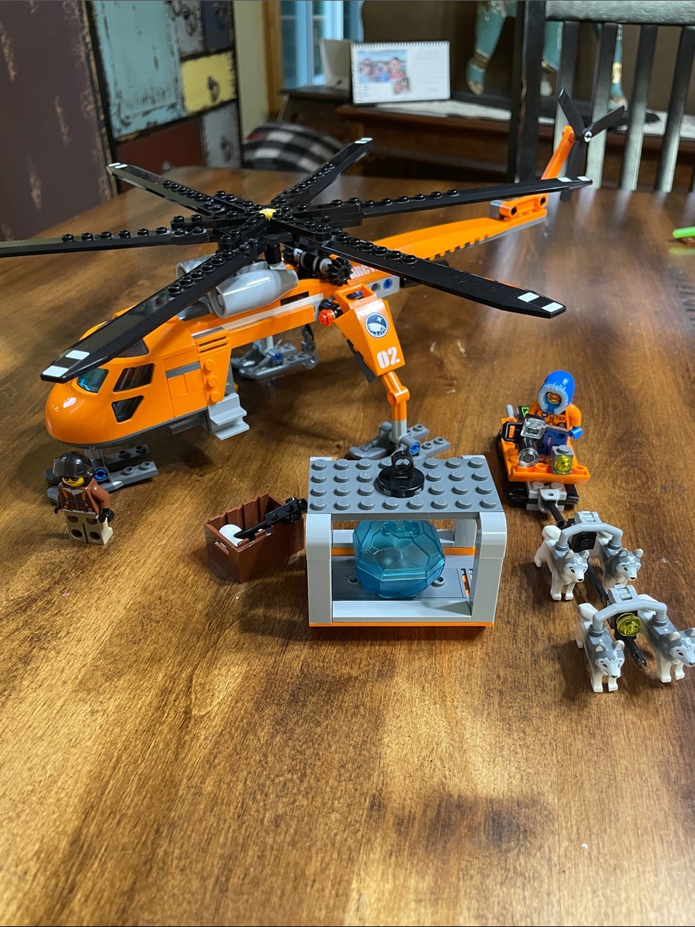 LEGO 60034 Helicrane with Arctic Canine Team